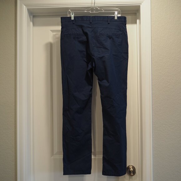 Izod Advantage Performance 32 x 32 Men's Navy Blue Chinos Straight Pants - Picture 9 of 10